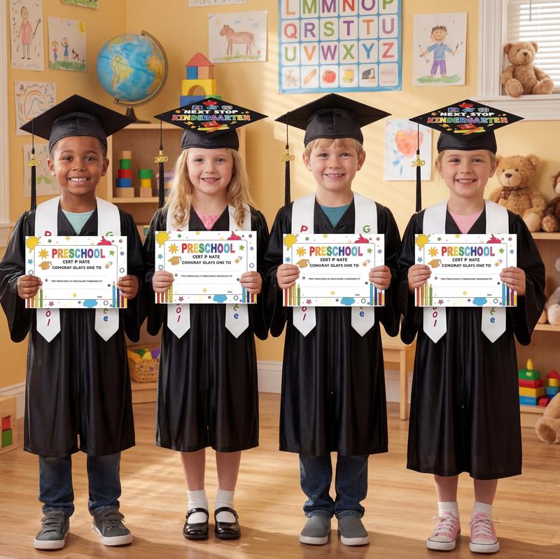 pre school and kindergarten cap and gown set 2026